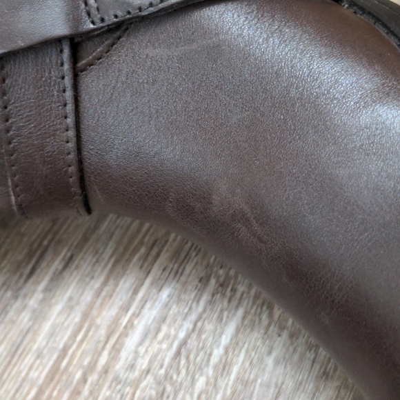 Lauren by Ralph Lauren Brown Margarite Almond Toe Mid-Calf Boots Zip Up Buckle - Picture 8 of 16